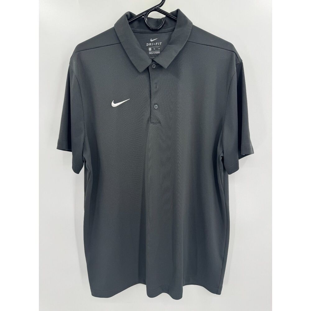 NIKE Gray Dri-Fit Unbranded Golf Polo Size XL